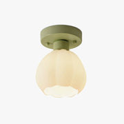 French Creamy White Flower Ceiling Light