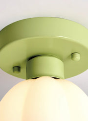 French Creamy White Flower Ceiling Light