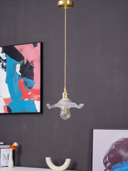 Vintage Small Flower Pendant Light