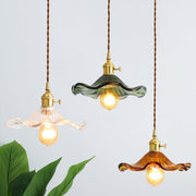 Vintage Small Flower Pendant Light