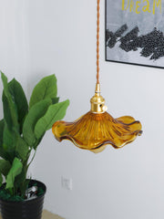 Vintage Small Flower Pendant Light