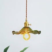 Vintage Small Flower Pendant Light