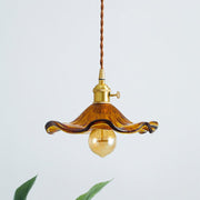 Vintage Small Flower Pendant Light