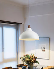 Nordic Rustic White Pendant Lamp