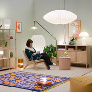 Contemporary Bubble Fabric Pendant Lamp