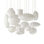 Contemporary Bubble Fabric Pendant Lamp