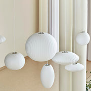 Contemporary Bubble Fabric Pendant Lamp
