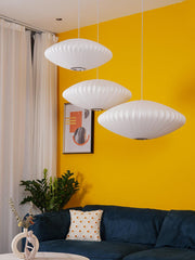 Contemporary Bubble Fabric Pendant Lamp