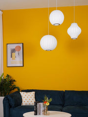 Contemporary Bubble Fabric Pendant Lamp