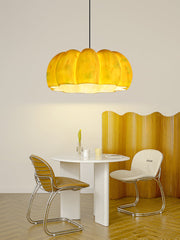 Farmhouse Pumpkin Resin Pendant Light