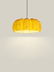 Farmhouse Pumpkin Resin Pendant Light