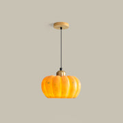 Farmhouse Pumpkin Resin Pendant Light
