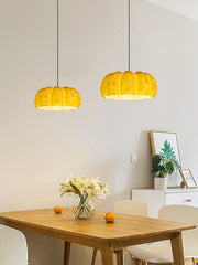 Farmhouse Pumpkin Resin Pendant Light