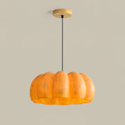 Farmhouse Pumpkin Resin Pendant Light