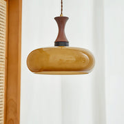 Retro Yellow Glass Pendant Lamp