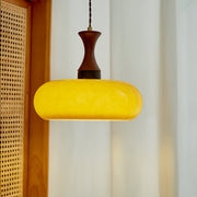 Retro Yellow Glass Pendant Lamp