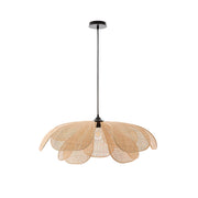 Wabi-Sabi Rattan Petal Pendant Lamp