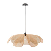 Wabi-Sabi Rattan Petal Pendant Lamp