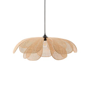 Wabi-Sabi Rattan Petal Pendant Lamp