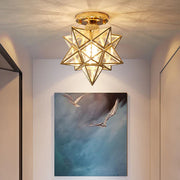 Creative Star Metal Semi Flush Ceiling Light