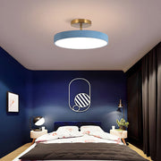 Modern Simple Round Acrylic Color LED Semi Ceiling Light