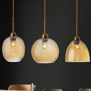 Creative Simple Glass Multi-shape Pendant Lights For Kitchen Island