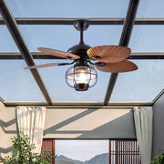 Black Creative Flying Ceiling Fans with Outdoor Lighting