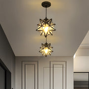 Nordic Creative Stars Metal Pendant Lights For Living Room