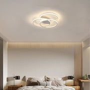 Modern Minimalist Creative White Multi-ring Living Room LED Dimmable Ceiling Lights