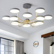 Nordic Modern Iron LED Ceiling Light for Living Room