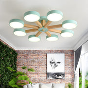 Nordic Multi-Ring LED Living Room Ceiling Light