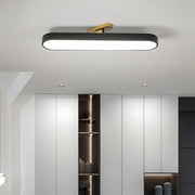 Muscato Black Semi Flush Mount LED Dimmable Ceiling Light