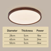 Round Flush Mount Moon Bedroom LED Dimmable Ceiling Light