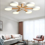 Nordic Multi-Ring LED Living Room Ceiling Light