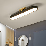 Muscato Black Semi Flush Mount LED Dimmable Ceiling Light