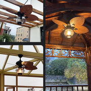 Black Creative Flying Ceiling Fans with Outdoor Lighting