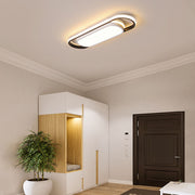 Black Creative Simple Living Room LED Low Ceiling Light