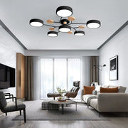 Modern Flush Round Iron LED Living Room Ceiling Light