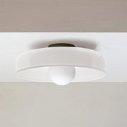 Glass Round Flush Mount Kitchen Flush Ceiling Light