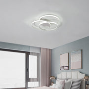 Modern Minimalist Creative White Multi-ring Living Room LED Dimmable Ceiling Lights