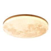 Simple Minimalist Moon Round LED Dimmable Ceiling Light