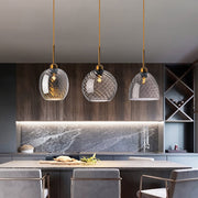 Creative Simple Glass Multi-shape Pendant Lights For Kitchen Island