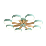 Nordic Multi-Ring LED Living Room Ceiling Light