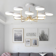 Nordic Modern Iron LED Ceiling Light for Living Room