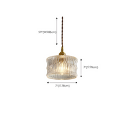 Retro Creative Clear Glass Shade Kitchen Pendant Light