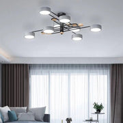 Modern Iron Multi-Light LED Ceiling Lights for Living Room