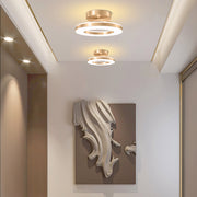 Gold Simple Iron Hallway LED Dimmable Ceiling Light