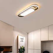 Black Creative Simple Living Room LED Low Ceiling Light