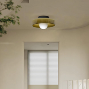 Glass Round Flush Mount Kitchen Flush Ceiling Light