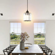 Luxury Multi-lights Glass Black Bedroom Pendant Light